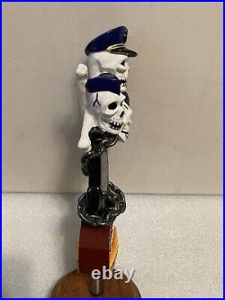 KASSIKS ORIONS QUEST RED ALE PIRATE SKELETONS draft beer tap handle. ALASKA