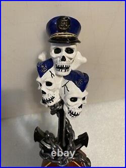 KASSIKS ORIONS QUEST RED ALE PIRATE SKELETONS draft beer tap handle. ALASKA