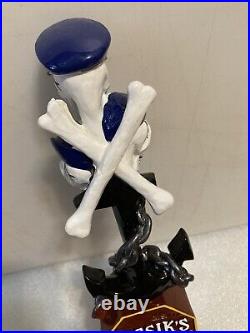 KASSIKS ORIONS QUEST RED ALE PIRATE SKELETONS draft beer tap handle. ALASKA