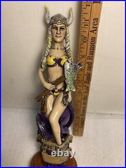 KEYS MEAD HORNY VIKING SPEARFISHER WITH OCTOPUS Draft Mead tap handle. FLORIDA