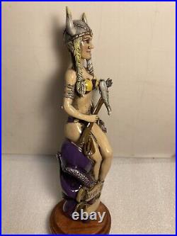 KEYS MEAD HORNY VIKING SPEARFISHER WITH OCTOPUS Draft Mead tap handle. FLORIDA