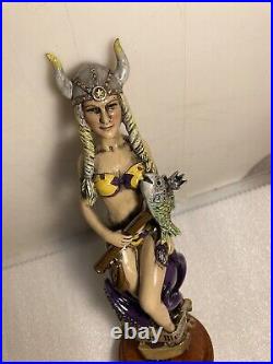 KEYS MEAD HORNY VIKING SPEARFISHER WITH OCTOPUS Draft Mead tap handle. FLORIDA