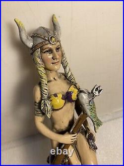 KEYS MEAD HORNY VIKING SPEARFISHER WITH OCTOPUS Draft Mead tap handle. FLORIDA