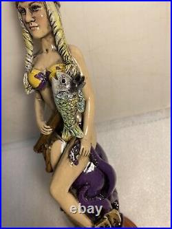 KEYS MEAD HORNY VIKING SPEARFISHER WITH OCTOPUS Draft Mead tap handle. FLORIDA