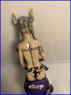 KEYS MEAD HORNY VIKING SPEARFISHER WITH OCTOPUS Draft Mead tap handle. FLORIDA
