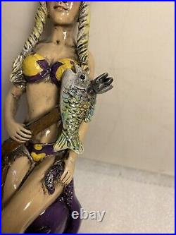 KEYS MEAD HORNY VIKING SPEARFISHER WITH OCTOPUS Draft Mead tap handle. FLORIDA