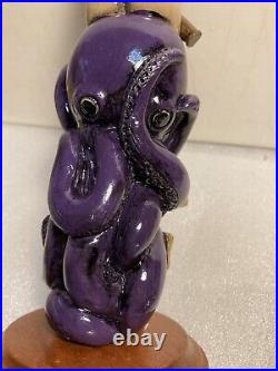 KEYS MEAD HORNY VIKING SPEARFISHER WITH OCTOPUS Draft Mead tap handle. FLORIDA