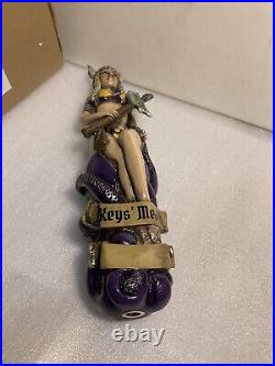 KEYS MEAD HORNY VIKING SPEARFISHER WITH OCTOPUS Draft Mead tap handle. FLORIDA