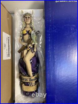 KEYS MEAD HORNY VIKING SPEARFISHER WITH OCTOPUS Draft Mead tap handle. FLORIDA