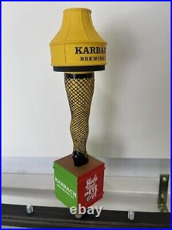 Karbach Brewing Yule Shoot Your Eye Out Leg Lamp Tap Handle. VERY RARE