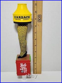 Karbach Yule Shoot Your Eye Out Beer Tap Handle Christmas Story Leg Lamp