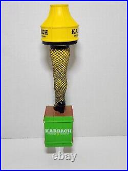 Karbach Yule Shoot Your Eye Out Beer Tap Handle Christmas Story Leg Lamp