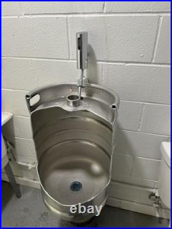 Keg Urinal with Automatic Flush Perfect for Bars & Man Caves