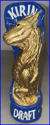 Kirin Ichiban Gold Dragon Rare Old Japan 10 Draft Beer Tap Handle Mancave Bar