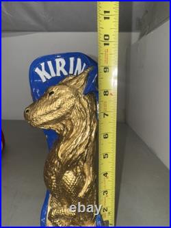 Kirin Ichiban Gold Dragon Rare Old Japan 10 Draft Beer Tap Handle Mancave Bar
