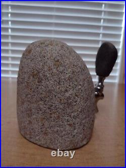Krome Stone Beer Tap Handle with Stone Base Dispenser Rare One of a Kind