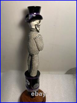 LEFT COAST SKELETON VOODOO DOLL AMERICAN STOUT Draft beer tap handle. CALIFORNIA