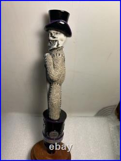 LEFT COAST SKELETON VOODOO DOLL AMERICAN STOUT Draft beer tap handle. CALIFORNIA