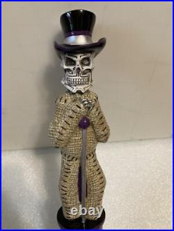 LEFT COAST SKELETON VOODOO DOLL AMERICAN STOUT Draft beer tap handle. CALIFORNIA
