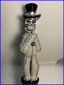 LEFT COAST SKELETON VOODOO DOLL AMERICAN STOUT Draft beer tap handle. CALIFORNIA