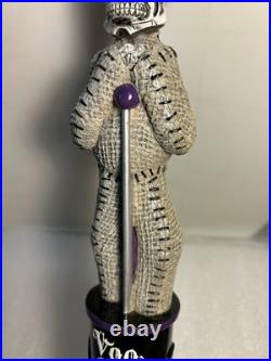 LEFT COAST SKELETON VOODOO DOLL AMERICAN STOUT Draft beer tap handle. CALIFORNIA