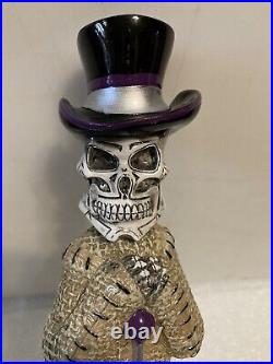 LEFT COAST SKELETON VOODOO DOLL AMERICAN STOUT Draft beer tap handle. CALIFORNIA