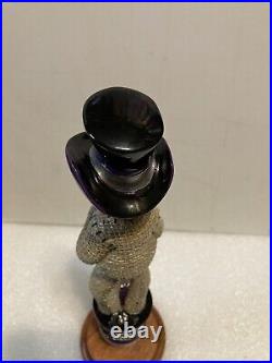 LEFT COAST SKELETON VOODOO DOLL AMERICAN STOUT Draft beer tap handle. CALIFORNIA