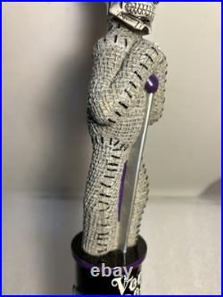 LEFT COAST SKELETON VOODOO DOLL AMERICAN STOUT Draft beer tap handle. CALIFORNIA