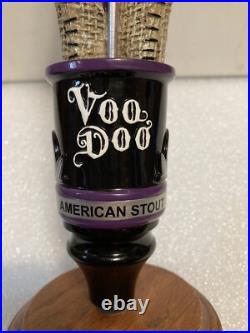 LEFT COAST SKELETON VOODOO DOLL AMERICAN STOUT Draft beer tap handle. CALIFORNIA