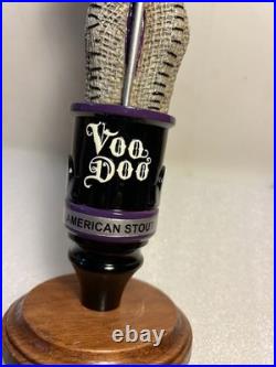LEFT COAST SKELETON VOODOO DOLL AMERICAN STOUT Draft beer tap handle. CALIFORNIA