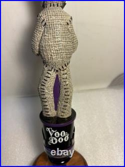 LEFT COAST SKELETON VOODOO DOLL AMERICAN STOUT Draft beer tap handle. CALIFORNIA