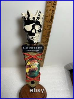 LE CORSAIRE PIRATE BREWERY DEAD PIRATE IN A COFFIN Draft beer tap handle. CANADA