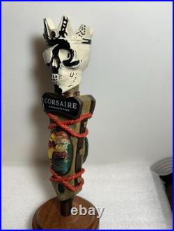 LE CORSAIRE PIRATE BREWERY DEAD PIRATE IN A COFFIN Draft beer tap handle. CANADA