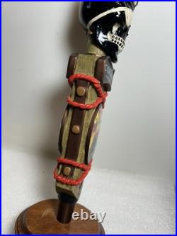 LE CORSAIRE PIRATE BREWERY DEAD PIRATE IN A COFFIN Draft beer tap handle. CANADA
