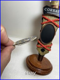 LE CORSAIRE PIRATE BREWERY DEAD PIRATE IN A COFFIN Draft beer tap handle. CANADA LE CORSAIRE PIRATE BREWERY DEAD PIRATE IN A COFFIN Draft beer tap handle. CANADA