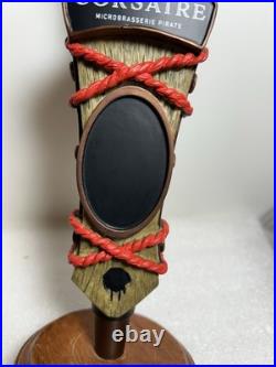 LE CORSAIRE PIRATE BREWERY DEAD PIRATE IN A COFFIN Draft beer tap handle. CANADA