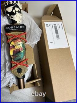 LE CORSAIRE PIRATE BREWERY DEAD PIRATE IN A COFFIN Draft beer tap handle. CANADA