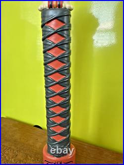 LIABILITY Brewing MORTAL COMBAT BEER Tap Handle 11 WOMBAT CAT NINJA SC Brewery