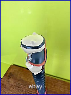 LIABILITY Brewing MORTAL COMBAT BEER Tap Handle 11 WOMBAT CAT NINJA SC Brewery