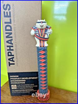 LIABILITY Brewing MORTAL COMBAT BEER Tap Handle 11 WOMBAT CAT NINJA SC Brewery