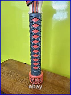 LIABILITY Brewing MORTAL COMBAT BEER Tap Handle 11 WOMBAT CAT NINJA SC Brewery