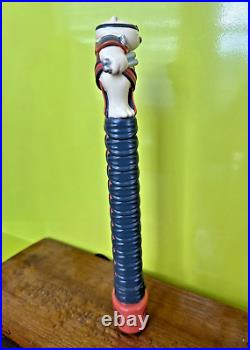 LIABILITY Brewing MORTAL COMBAT BEER Tap Handle 11 WOMBAT CAT NINJA SC Brewery