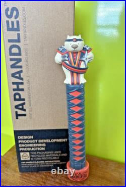 LIABILITY Brewing MORTAL COMBAT NINJA BEER Tap Handle 11 WOMBAT CAT S CAROLINA