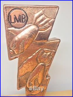 LMB Little Miss Brewing Co Copper Atomic Bombs Torpedos Brew Beer Tap Handle