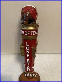 LONE STAR BEER RED WHITE AND BLUE TEXAS ARMADILLO Draft beer tap handle. TEXAS LONE STAR BEER RED WHITE AND BLUE TEXAS ARMADILLO Draft beer tap handle. TEXAS