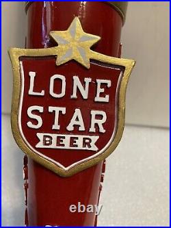 LONE STAR BEER RED WHITE AND BLUE TEXAS ARMADILLO Draft beer tap handle. TEXAS LONE STAR BEER RED WHITE AND BLUE TEXAS ARMADILLO Draft beer tap handle. TEXAS