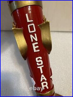 LONE STAR BEER RED WHITE AND BLUE TEXAS ARMADILLO Draft beer tap handle. TEXAS LONE STAR BEER RED WHITE AND BLUE TEXAS ARMADILLO Draft beer tap handle. TEXAS