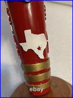 LONE STAR BEER RED WHITE AND BLUE TEXAS ARMADILLO Draft beer tap handle. TEXAS LONE STAR BEER RED WHITE AND BLUE TEXAS ARMADILLO Draft beer tap handle. TEXAS