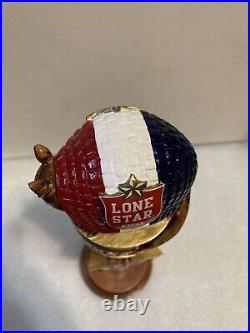 LONE STAR BEER RED WHITE AND BLUE TEXAS ARMADILLO Draft beer tap handle. TEXAS LONE STAR BEER RED WHITE AND BLUE TEXAS ARMADILLO Draft beer tap handle. TEXAS