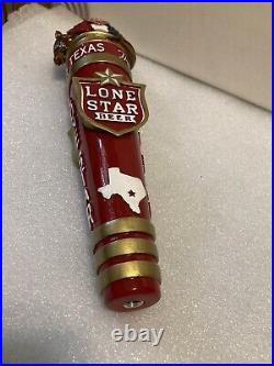 LONE STAR BEER RED WHITE AND BLUE TEXAS ARMADILLO Draft beer tap handle. TEXAS LONE STAR BEER RED WHITE AND BLUE TEXAS ARMADILLO Draft beer tap handle. TEXAS